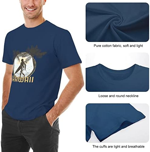 Ljetne Muške majice u donjem rublju Casual Pamuk s malim printom i okruglim vratom kratke muške košulje
