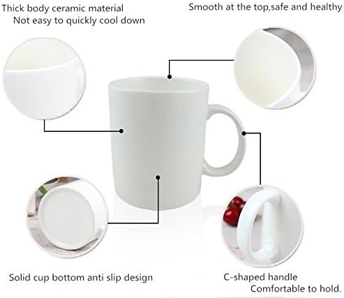 Smiješna šalica za kavu s kakom-stol za stolice za kavu šalice za kavu od keramičkog materijala šalica za čaj bijela 11 oz