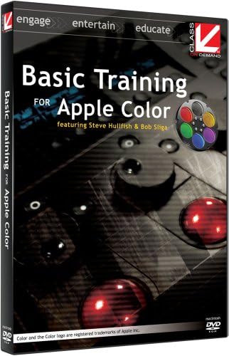 Klasa na zahtjev Osnovna obuka za obrazovanje u boji Apple Color DVD-ROM s instruktorima Steve Hullfish i Bob Sliga 97900