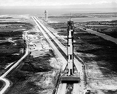 Apollo 11 Saturn v Rocket On Transport NASA 11x14 Silver Halonide Photo Print