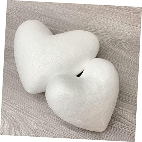 Cabilock 12pcs Craft Foam Hearts Ball Heart Shaped Polystyrene