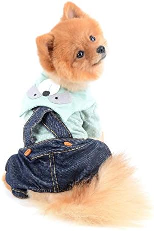 Odjeća za pse selmai za male pse dječaka djevojčica ljeto slatka rakun košulje traper hlače hlače kombinezone jednodijelne