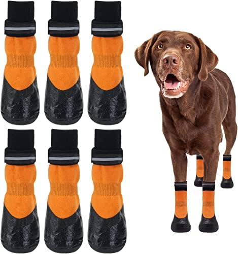 Homimp Halloween Pseo čarape protiv klizanja, čizme za pse s podesivim naramenicama, zaštita od šape za male srednje pse,