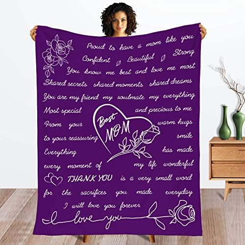 Personalizirani flanel pokrivač za krevet Bacajte mamu/majku Poklon/poklon za Majčin dan rođendan Dan zahvalnosti Dan Božića