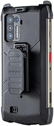 Ulefone Multifunkcionalna zaštitna slučaja oklop 13 Originalni TPU Crni slučaj oklop 13 s karabinom stražnjeg isječka