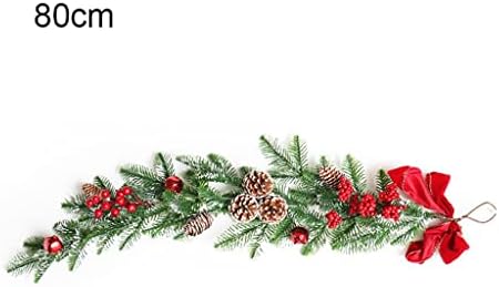 UXZDX borovi konus božićni vijenac PE umočen bijelo zvono Xmas trske za božićna vrata (boja: a, veličina