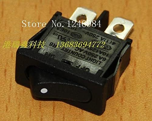 [SA] Power Trigger Taiwan Bright Group Malog Flat Rocker Switch Switch Switch R6 Single Reset Switch 2p 2 Gear -50pcs/Lot