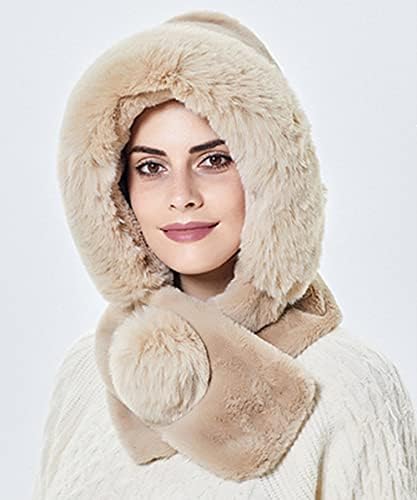 Yekeyi žene zimski šal šešir glava toplija za snijeg za ukrcaj pleteni šešir balaclava pletena lubanja kap