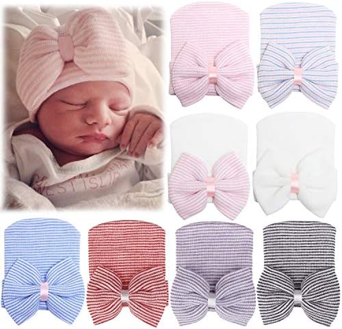 Century Star Slatki novorođenčad i rukavice postavljene za djevojčice dječake meke novorođenčadi bebe Beanie pletene kape