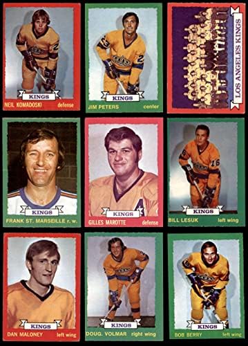 1973-74 o-pee-chee Los Angeles Kings Team Set Los Angeles Kings-Hockey VG/EX+ Kings-Hokej