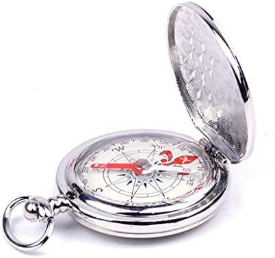 SawQF Pocket Sat Flip Compass Prijenosni pješački navigacijski kompas blistavi u tamnom privjesku za ključe