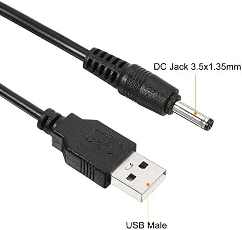 Patikil 12W 2A USB UP UP HONDERTER, DC 5V do DC 12V adapter za napajanje priključka 3.5x1.35 mm kabel za zvučnike LED lampice