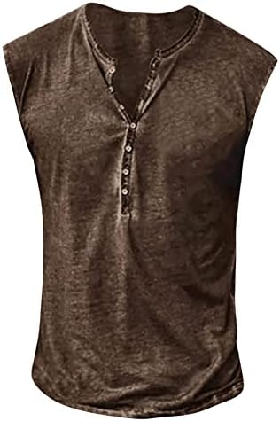 Ymosrh muški tenk gornji dio velike veličine casual prozračni bez rukava, labavi tenk majice gornji tenk majice donje košulje