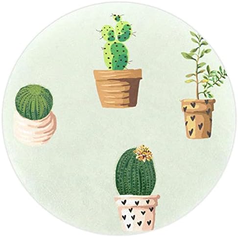 Llnsupply velika veličina 5 ft okrugla dječja igra za igranje prostirka slatka koctus biljka lonci uzorak rasadnik jastučić