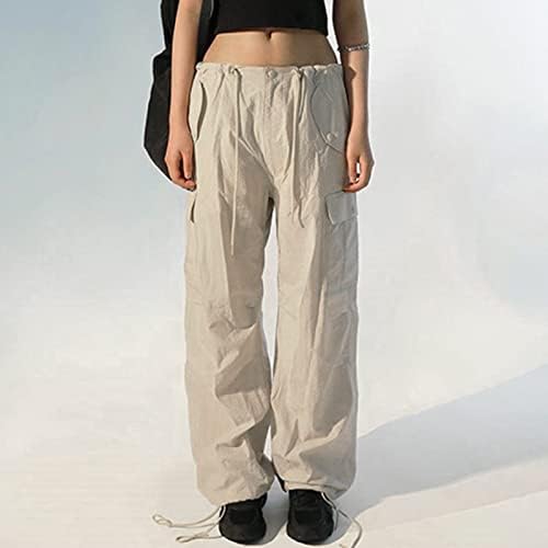 Bddviqnn teretne hlače Žene vrećasti džepovi Summer ležerne vrećane joga hlače Pluse plus Veličina jogera za žene u teretani