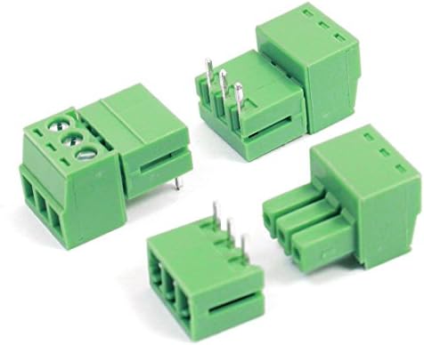 AEXIT 3PCS 3,5 mm Audio i video dodaci Pitch 3 PINS AC300V 8A Terminal Blocks Connectors & Adapters Connectors Green