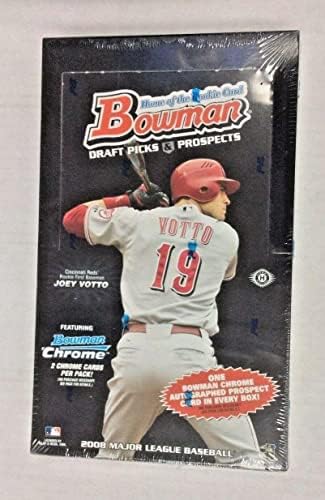 2008. Bowman Nacrt Picks & Prospects Baseball Tvornica zapečaćena kutija za hobi - bejzbol vosak paketi
