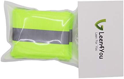 Leen4you tkanina reflektirajuća sigurnosna traka prsluk upozorite oprez obrisati traka šivanje vapna synth 3 metra - zelena