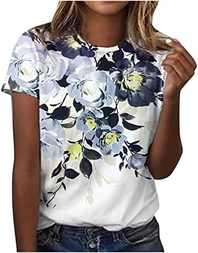 Bluza majica za žene Ljetna jesen 2023 Odjeća za kratke rukave Posada pamučna cvjetna grafička ručka košulja tb tb tb tb