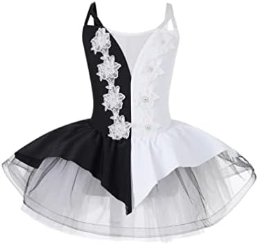 Jeatha Kids Girls Baletna haljina Swan Lake Tutu Ballerina suknjena leotard plesni natjecanje Kostim za plesna odjeća