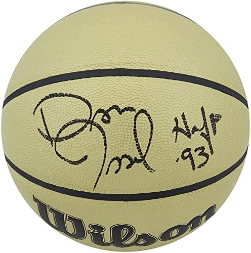 Dan Issel potpisao je Wilson Gold Indoor/Outdoor NBA košarku s Hof'93 - Košarka s autogramima