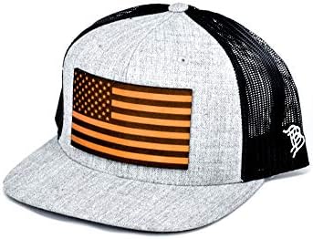 Brandirani računi 'The Salute' USA Flag kožni zakrp za patch šešir Flat Trucker - jedna veličina odgovara svima