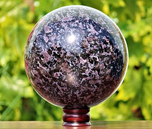 Polirana prirodna ljubičasta indigo gabbro kristalni čakre zacjeljivanje metafizičkih kamena sfera ogromna velika meditacija
