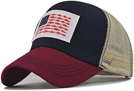 Ljetna bejzbolska kapa za muškarce i žene niskog profila američka zastava bejzbolska kapa sunčana kapa lagana ležerna sportska