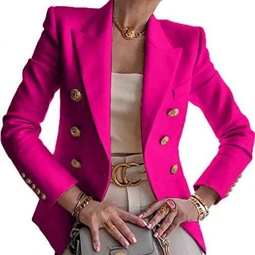 Sinzelimin žensko odijelo kaputa Čvrsta boja Gumb Donji šahni rever Blazer dugih rukava uredska jakna vitka kardigans nadmašuje