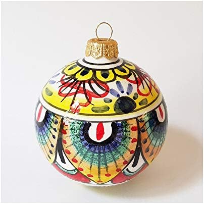 Thathearte.com - Talijanski ručno oslikani keramički božićni kuglični ukrasi za ručno izradu ručno izrade božićnih drveća