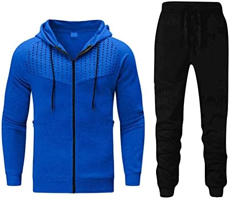 Muški jesenski i zimski gornji dio hlača Sports i pulover s polka dot i muški prsluk s hlačama s hlačama