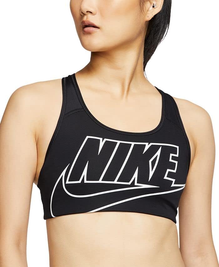 Nike ženska futura Racerback kompresija Srednja Impact Black/Pink