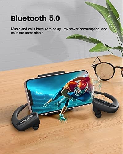 Cyboris Wireless Bluetooth slušalice, IPX8 Vodootporne slušalice za plivanje, 16 GB Slušalice za vježbanje MP3 playera-Ugrađena