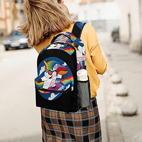 Jednorozi Surfanje duge putuju ruksaci modna torba na ramenu laganu težinu višestrukih džepova za školske studije kupovine