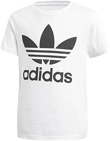 Adidas Originals Kids 'Big Trefoil Tee, bijela blijeda/crna, X-Small