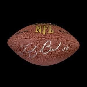 Tedy Bruschi Autographid Wilson NFL nogomet - Autografirani nogomet
