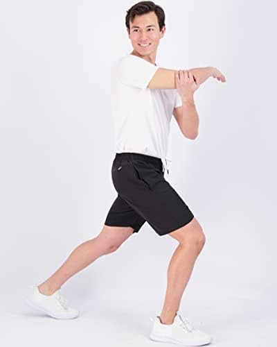 Pravi Essentials 3 Pack: Muški 7 tkani atletski performanse protežu se kratkim hlačama s džepovima s patentnim zatvaračem