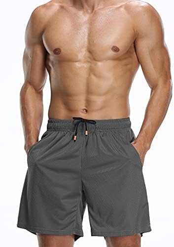 Muške 7-inčne kratke hlače za trčanje, sportske kratke hlače za vježbanje u teretani s džepovima