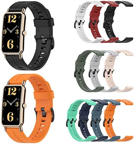 FitTurn Watch remen kompatibilan s Huawei Watch Fit Mini, podesivi silikonski sportski remen zamjenski bend za Huawei Watch