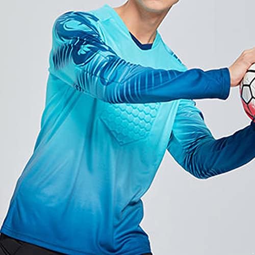 Yhong Kids Boys v Neck podstavljeni golman nogometni dres stilski tisak dugih rukava Personalizirana lagana dukserica