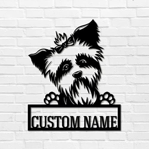 Metal Sign Custom kućni ljubimac Naziv psa rustikalno dugotrajno čelično metalno zidno umjetničko djelo izrezati znak nevoljenih