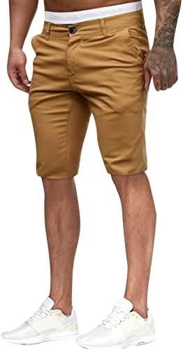 Beuu muške casual kratke hlače od 5 inča inseam ravni prednji teret chino kratke hlače ljetno trčanje trening vitki fit golf
