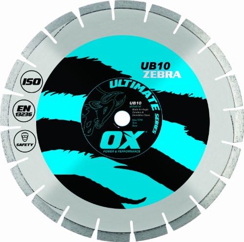Ox-ub10-10 Ultimate Abraziva 10-inčna dijamantska oštrica, DM-7/8-inčni provrt