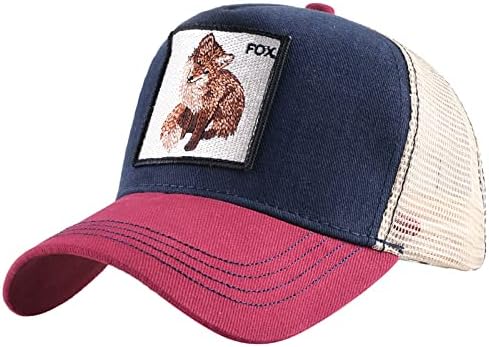 Farm Animal Canderder Hat Podesivi Snapback Square Patch Mesh bejzbol kapica za muškarce i žene