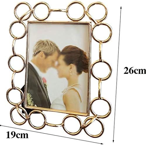 TFIIEXFL Photo Frame ， jednostavni oblik Zlatnog od nehrđajućeg čelika Photo okvir ukrasni ukrasi Okvir