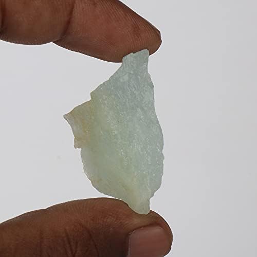 74 CT. Grubo labav dragulj Aqua Sky Aquamarine Crystal Certified Rock Stone Natural Aquamarine Healing Gem za nakit