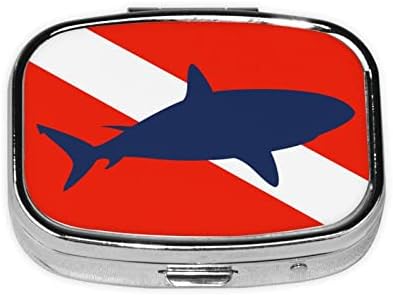 Scuba ronilački morski pas Square Mini Plup kutija Prijateljska prijenosna kompaktna tableta s ogledalom