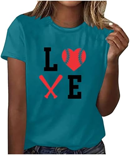 Modna bejzbol košulja Žene Ljetne grafičke majice Košulje ženske vrhove majice s kratkim rukavima majice kratkih rukava