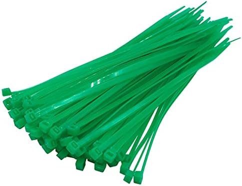 Baomain plastični najlon zatvarači kabel za samo zaključavanje 6 inča zeleno 3,5 mm 4x150 pakiranje od 100