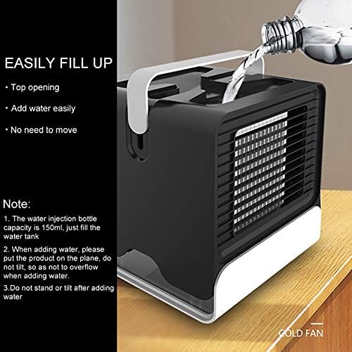 Ynayg Air Cooler prijenosni zračni hladnjak, 4 u 1 malom hladnjaku i ovlaživaču klima uređaja, s USB -om, ventilatorom za